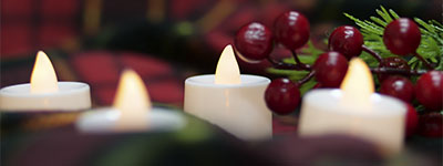 A candlelit evening at the Literary Meetings cafe 2025