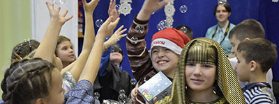 New Year performance The Wizard of Ice and Snow at the Rodnichok Library 2025